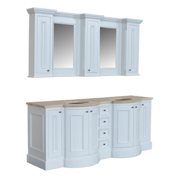 Holton Twin Vanity With Cabinets