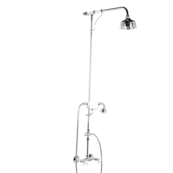 Manual Shower Mixer With Handset On Craddle