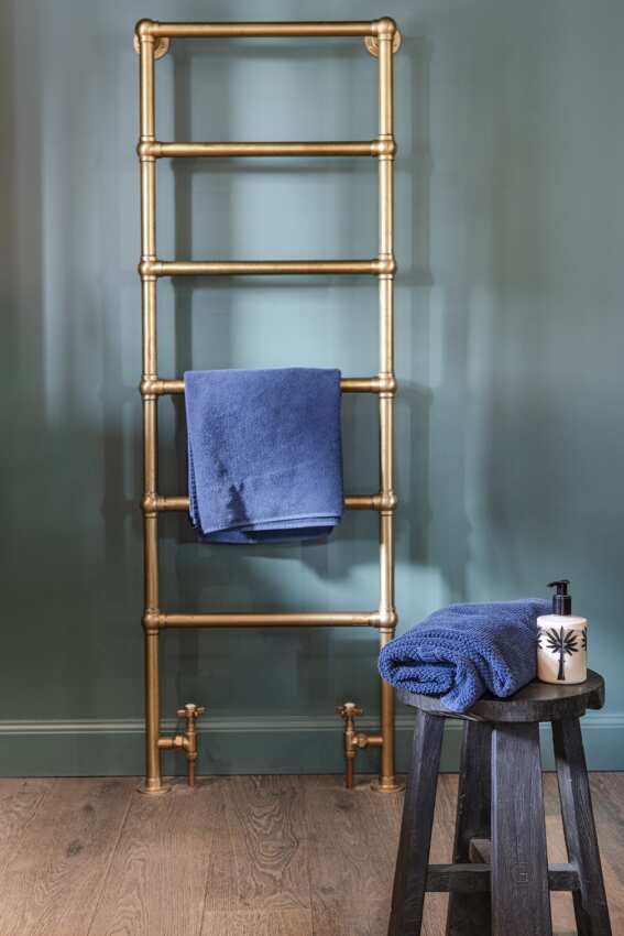 brushed brass radiator