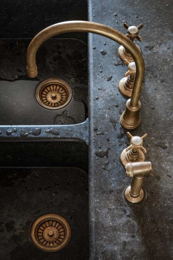 bronze kitchen tap