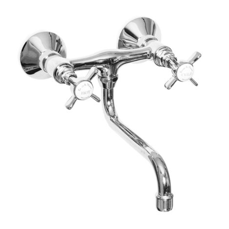 Classic Wall-Mounted Mixer Tap – Heritage Style