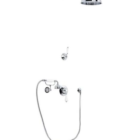 Traditional Concealed manual shower valve with handset