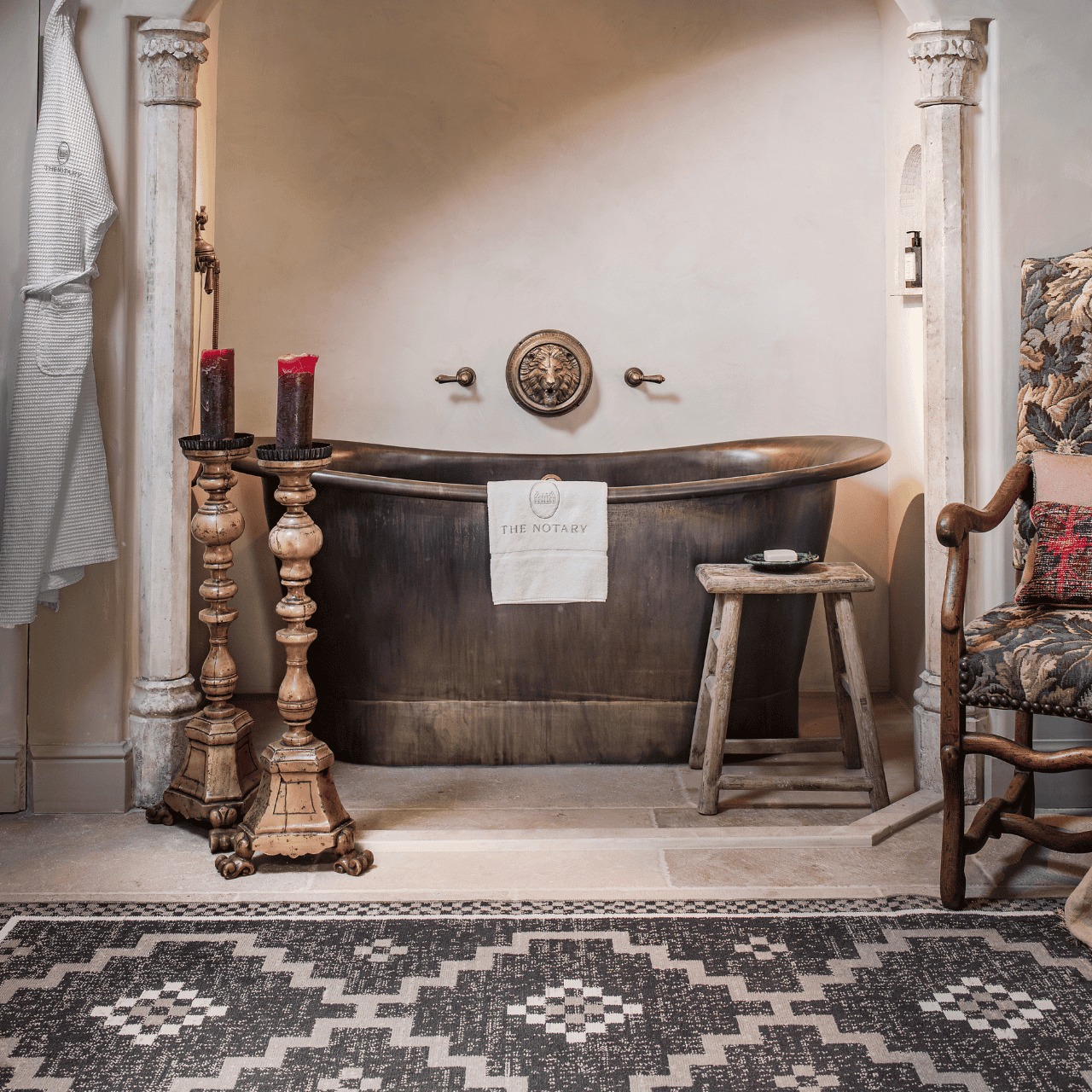 Copper and brass bathtubs