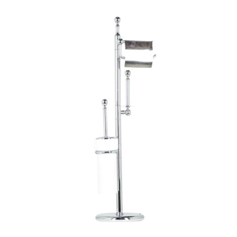 Free Standing Paper, Spare Paper & Toilet Brush Holder K&M