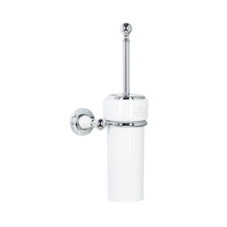 Wall Toilet Brush Holder - Porcelain Stem