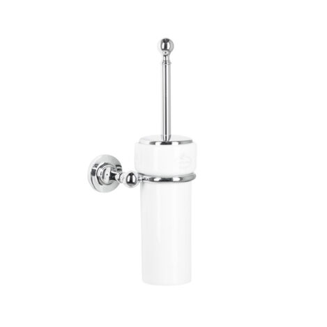 Wall Toilet Brush Holder With Ceramic Pot