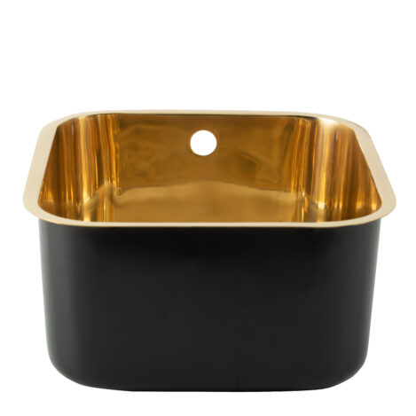 Soft Rectangular Polished Brass Basin