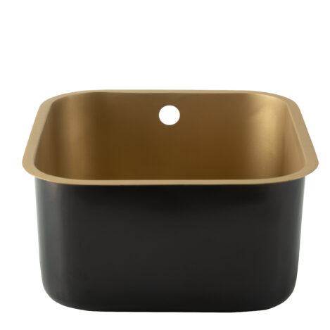 Soft Rectangular Brushed Brass Basin