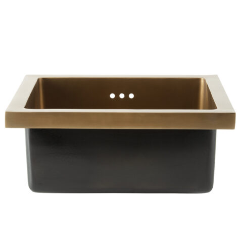 Rectangular Old Brass Basin
