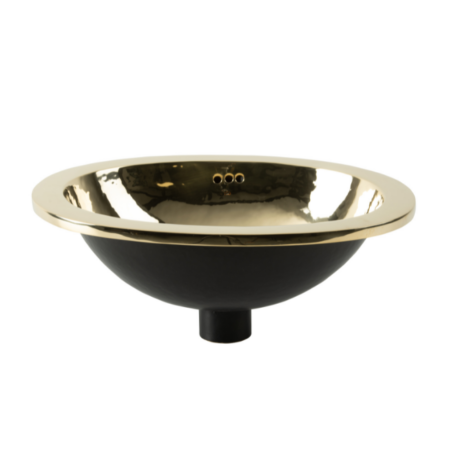 Oval Polished Brass basin